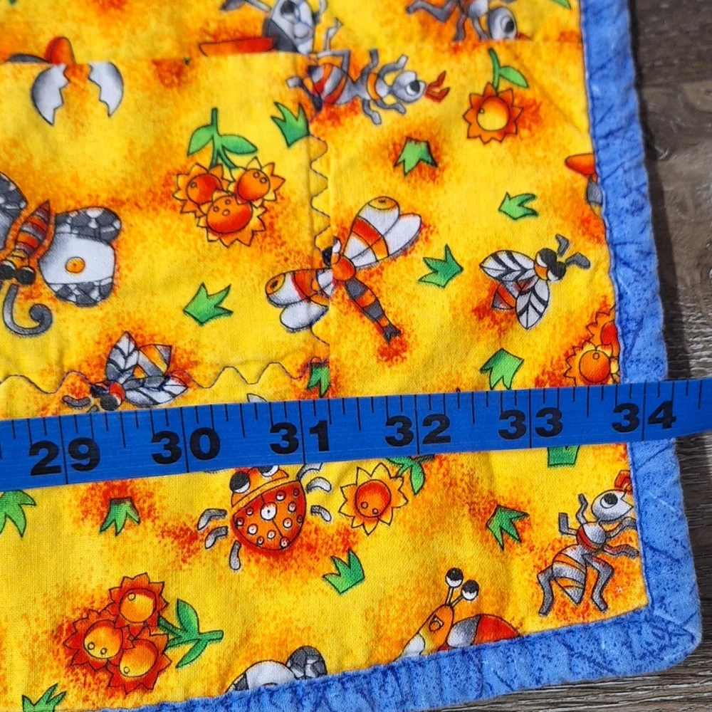Handmade Colorful Patchwork Quilt, 34 X 44 Inches